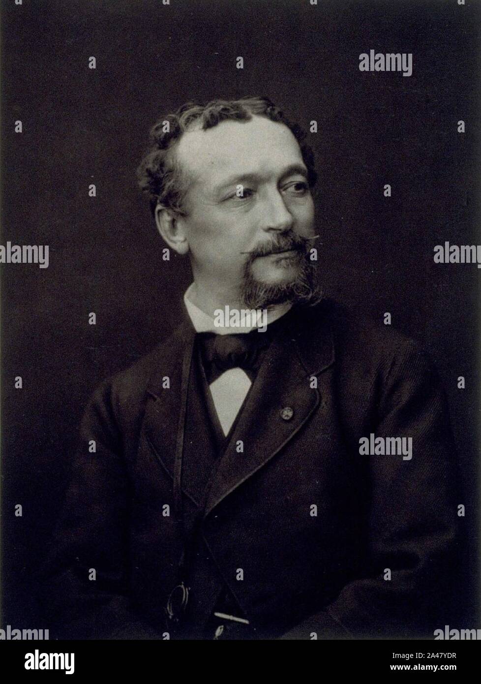 Ferdinand Mulnier - Portrait de Édouard-Louis Dubufe. Banque D'Images