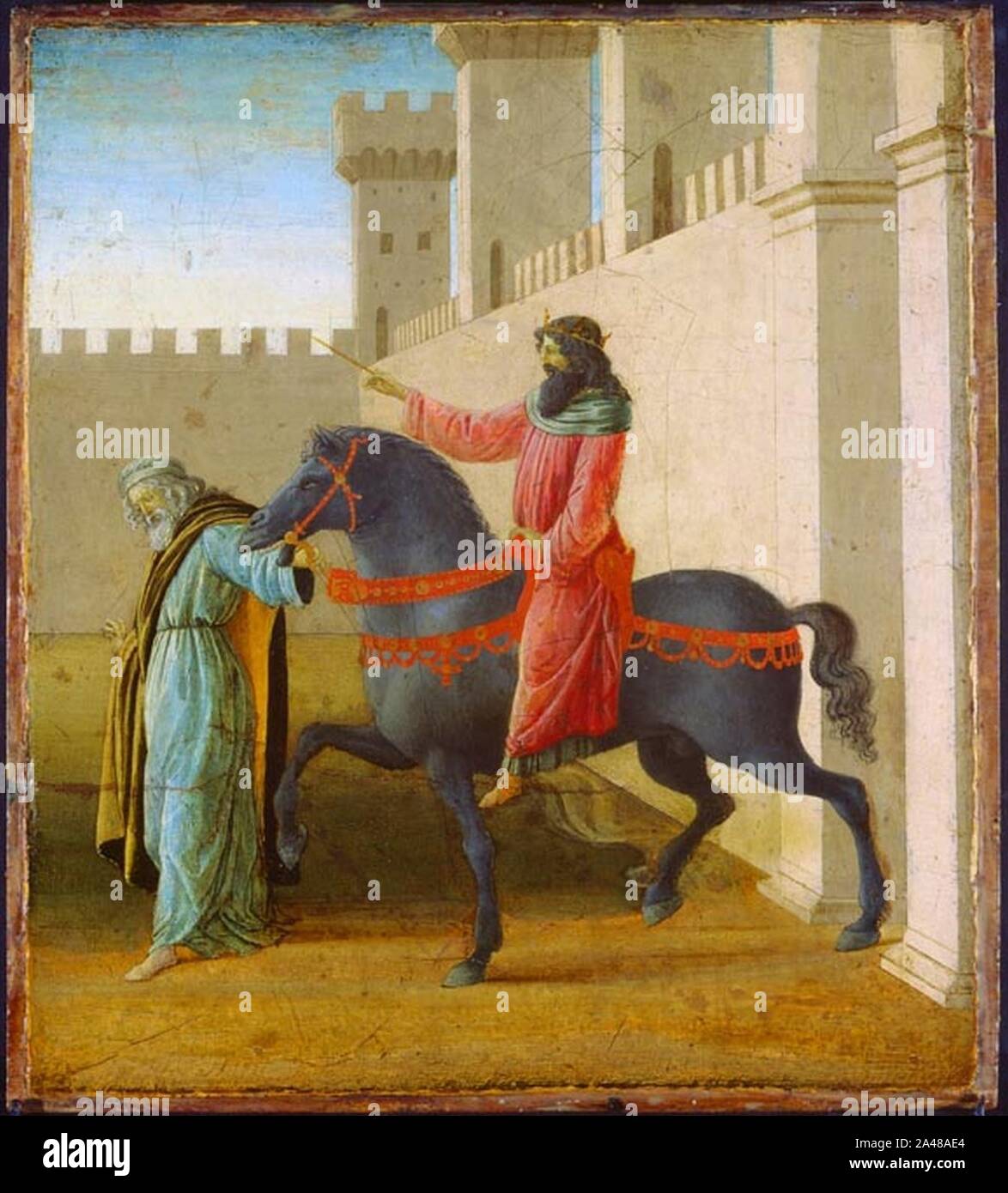 Filippino, Trionfo di mardocheo. Banque D'Images