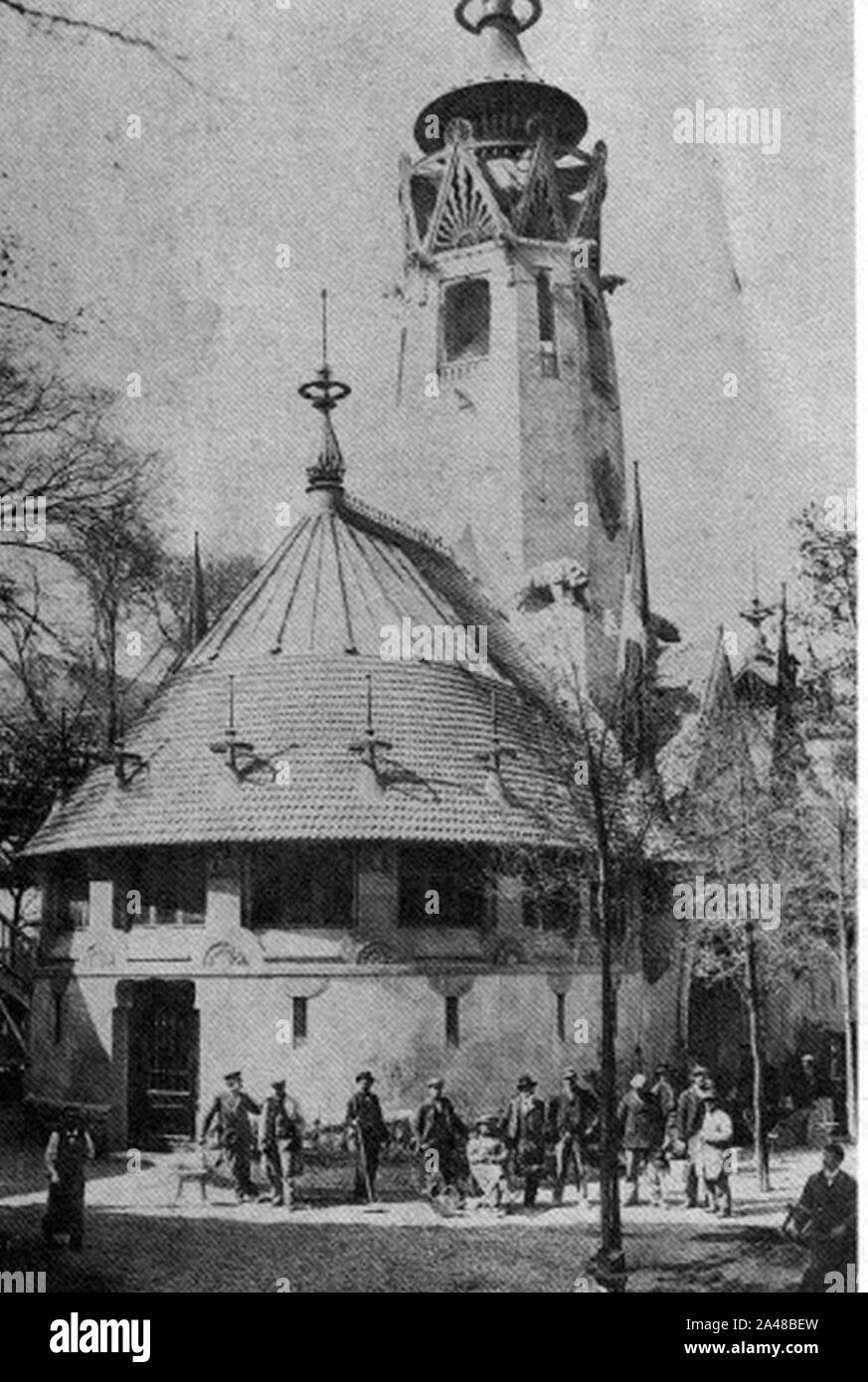 Pavillon finlandais à Paris 1900. Banque D'Images