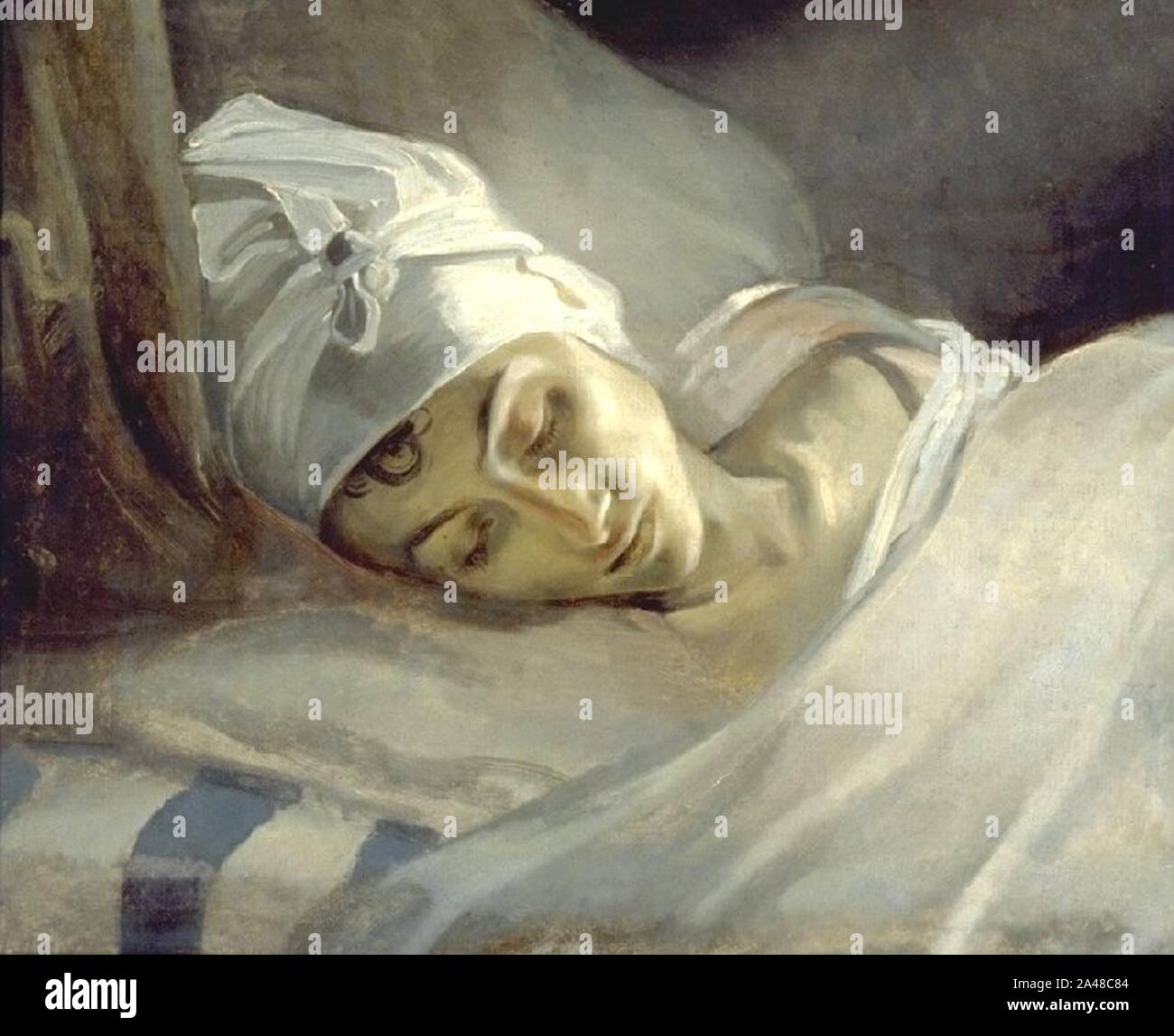 Firmin Desclos Portrait d'un jeune fille morte Photo Stock Alamy
