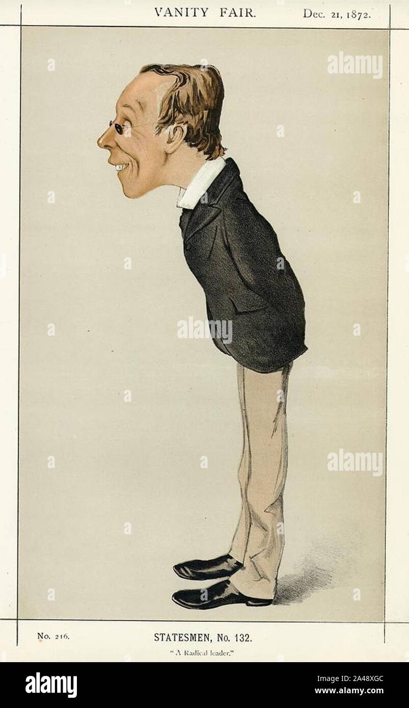 Henry Fawcett Vanity Fair, du 21 décembre 1872. Banque D'Images