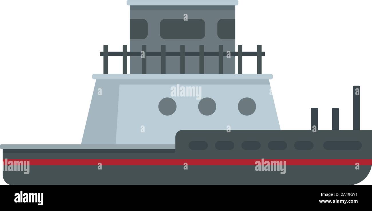 L'icône de remorqueurs. Télévision illustration de tug boat icône vecteur pour la conception web Illustration de Vecteur