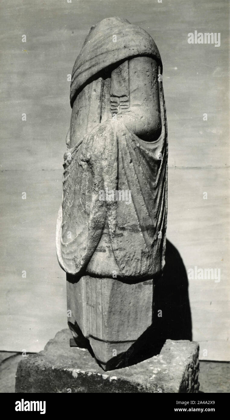En statue grecque du corps d'une femme sans tête, 1930 Banque D'Images