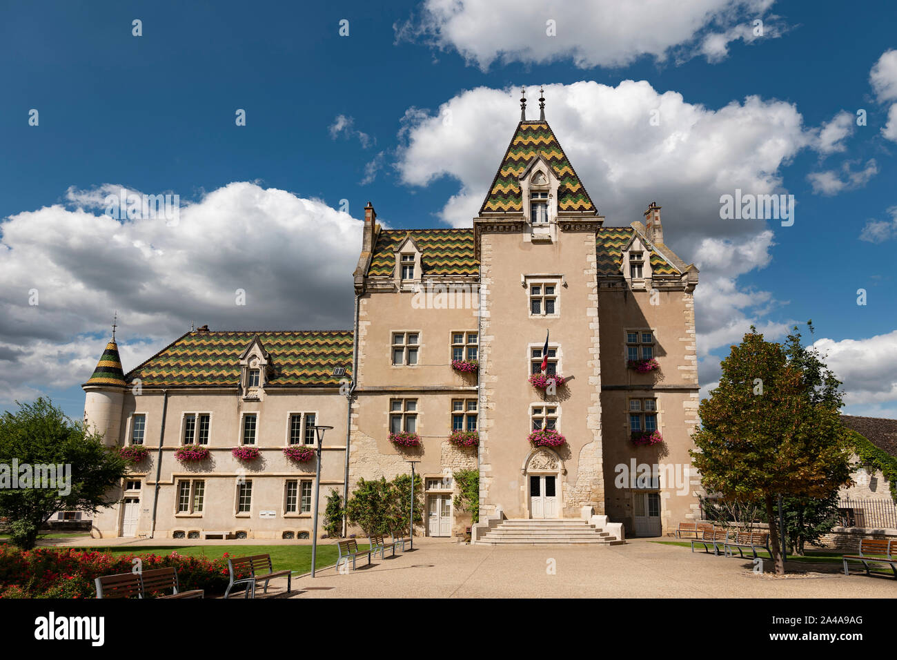 Mairie de Meursault, Côte-d'Or département, Bourgogne-Franche-Comté, France. Banque D'Images