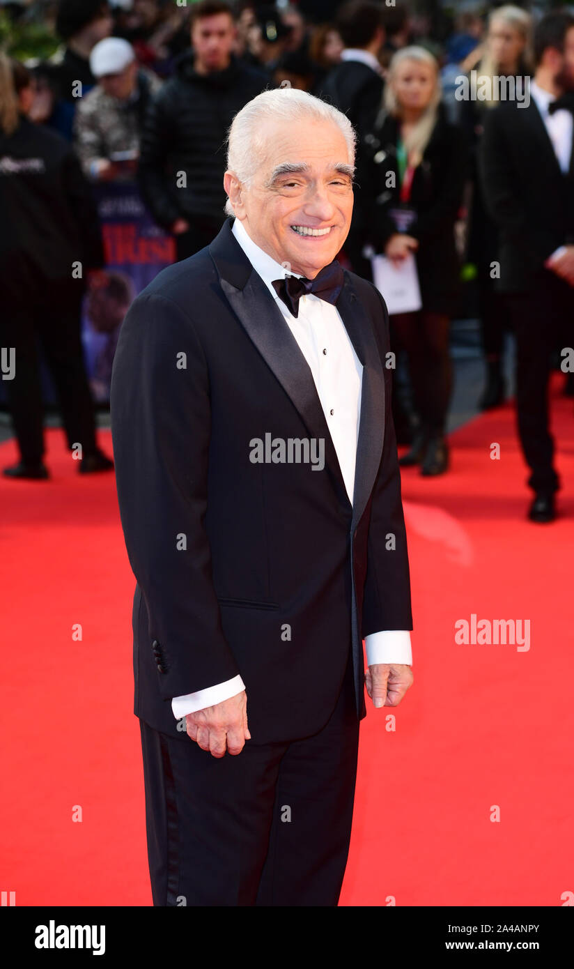 Martin Scorsese qui fréquentent le gala de clôture et première internationale de l'Irlandais, qui a eu lieu dans le cadre de la BFI London Film Festival 2019, Londres. Banque D'Images