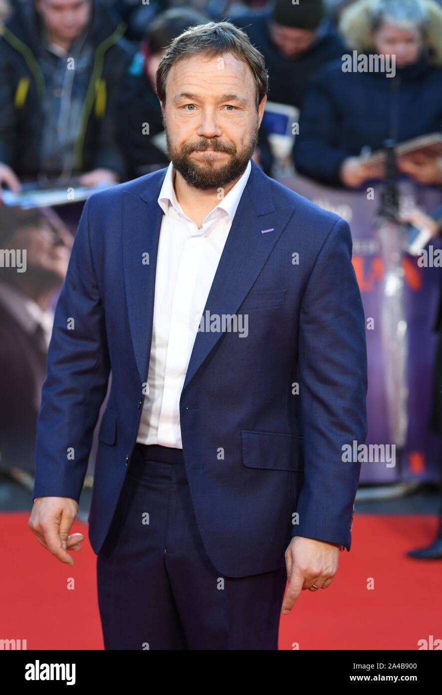 Londres, Royaume-Uni. 13 Oct, 2019. L'acteur britannique Stephen Graham assiste à la première de l'Irlandais à la 63e BFI London Film Festival le 13 octobre 2019. Photo par Rune Hellestad/UPI UPI : Crédit/Alamy Live News Banque D'Images