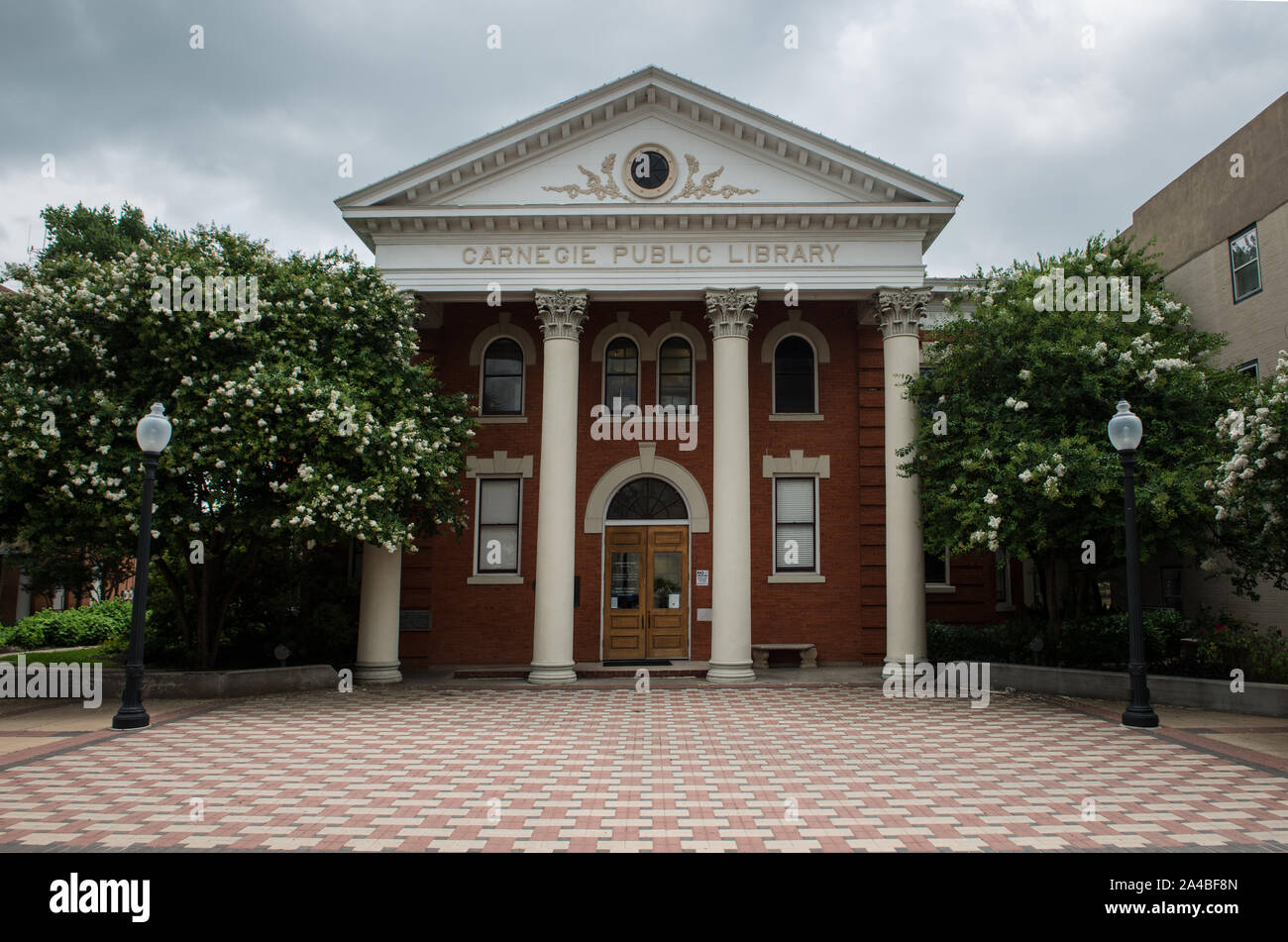 La bibliothèque publique Carnegie à Bryan, le plus ancien de la bibliothèque Carnegie au Texas. Une bibliothèque Carnegie est un construit avec l'argent donné par l'homme d'affaires et accédez philanthrope Andrew Carnegie Banque D'Images