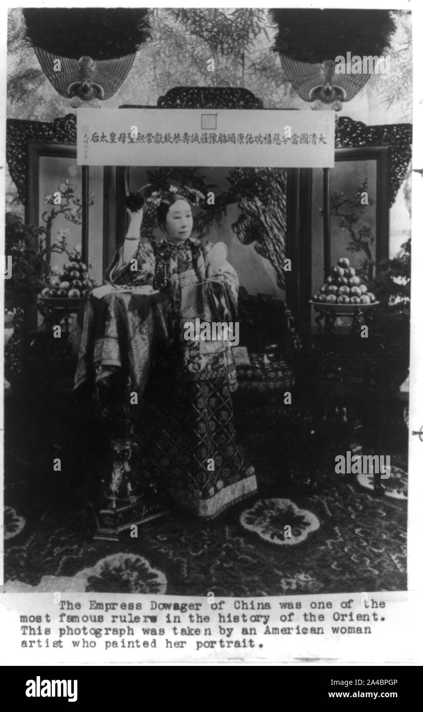 L'Impératrice douairière de Chine Banque D'Images