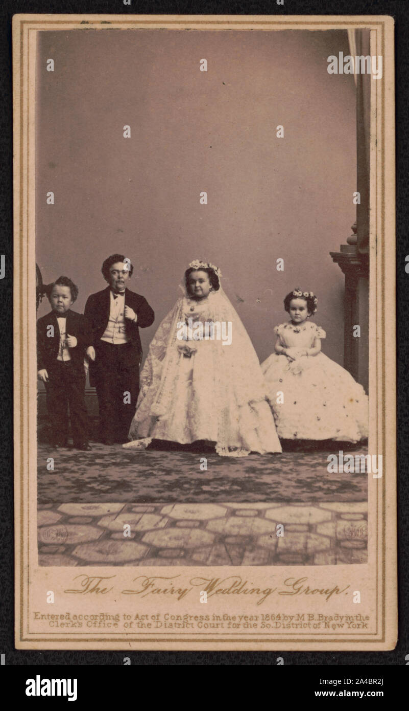 La Fée Mariage groupe / de négatif photographique dans la région de Brady's National Portrait Gallery, de négatif photographique par Brady. Banque D'Images