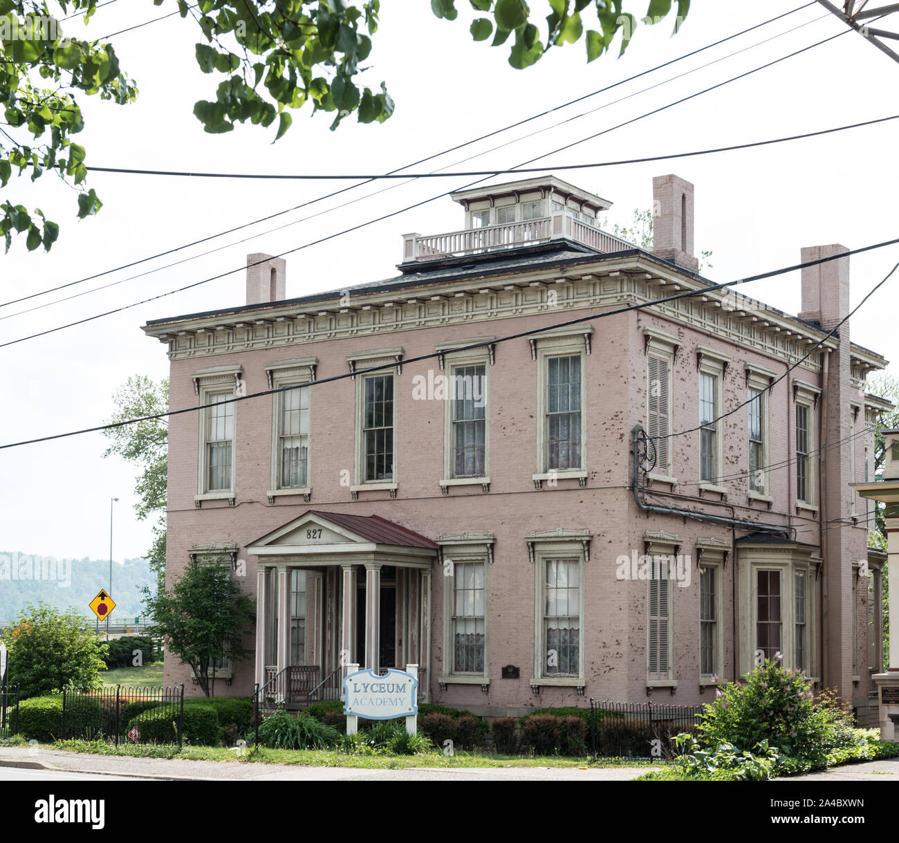 L'Henry K. Liste maison, sur la rue Main à Wheeling, Virginie occidentale, a été construit en 1858, pour le président de la City Bank de Wheeling Banque D'Images