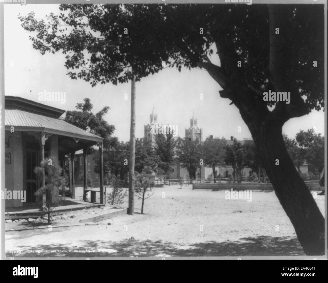 La Plaza, Old Town, Albuquerque, Nouveau Mexique Banque D'Images