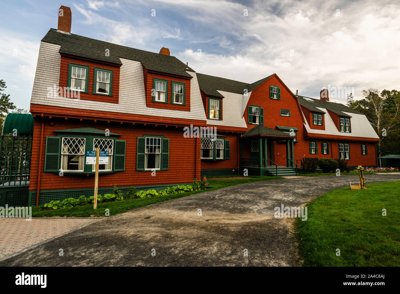 La résidence Roosevelt Parc international Roosevelt de Campobello   Welshpool, île Campobello, au Nouveau-Brunswick, CA Banque D'Images La résidence Roosevelt Parc international Roosevelt de Campobello   Welshpool, île Campobello, au Nouveau-Brunswick, CA Banque D'Images