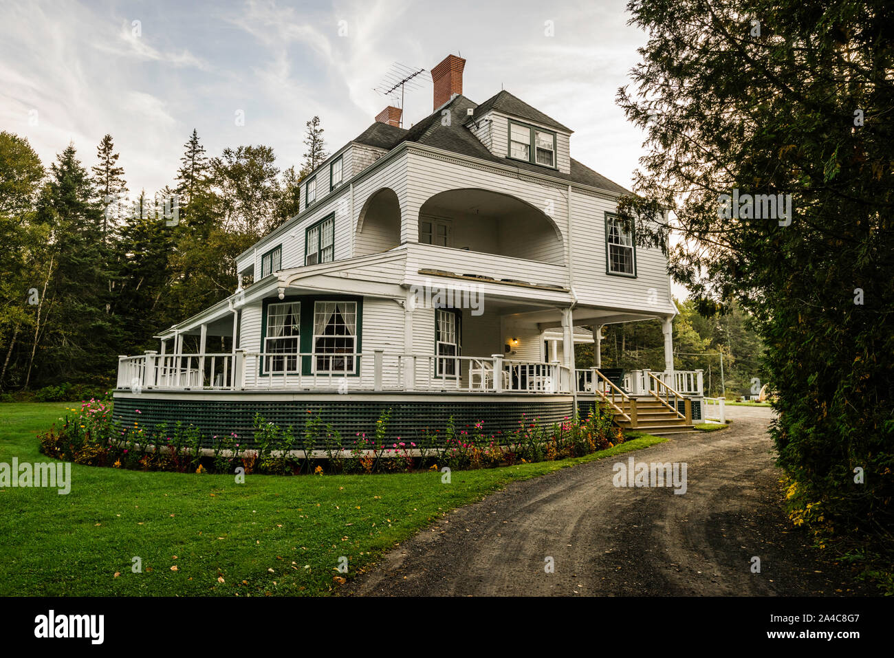 Cottage Wells-Shober Parc international Roosevelt de Campobello   Welshpool, île Campobello, au Nouveau-Brunswick, CA Banque D'Images Cottage Wells-Shober Parc international Roosevelt de Campobello   Welshpool, île Campobello, au Nouveau-Brunswick, CA Banque D'Images