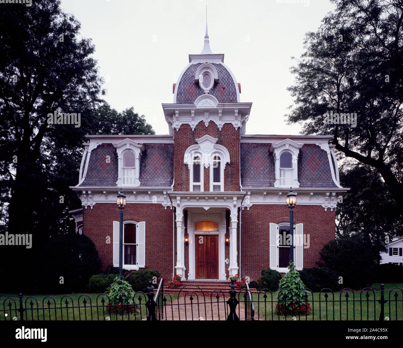 La maison de style Second-Empire Evans-Webber à Salem, Virginie Banque D'Images