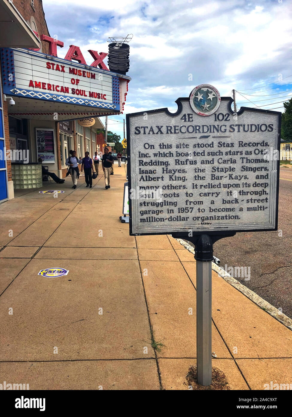 Memphis, TN, USA - 24 septembre 2019 : Le Stax Museum of American Soul Music, construite sur le site de l'Stax Recording Studio, ouvert en 2003 et la fea Banque D'Images