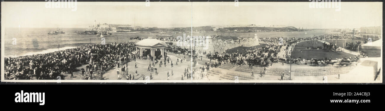 Le U.S.S. Maine aller à son dernier repos Banque D'Images