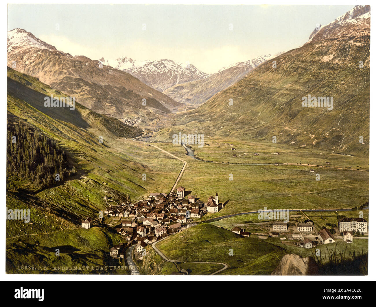 L'Urseren, Andermatt, Suisse Banque D'Images
