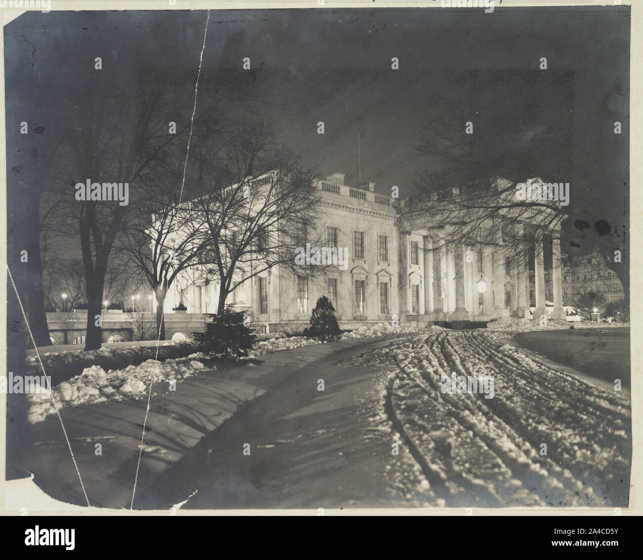 La Maison Blanche par nuit Banque D'Images La Maison Blanche par nuit Banque D'Images