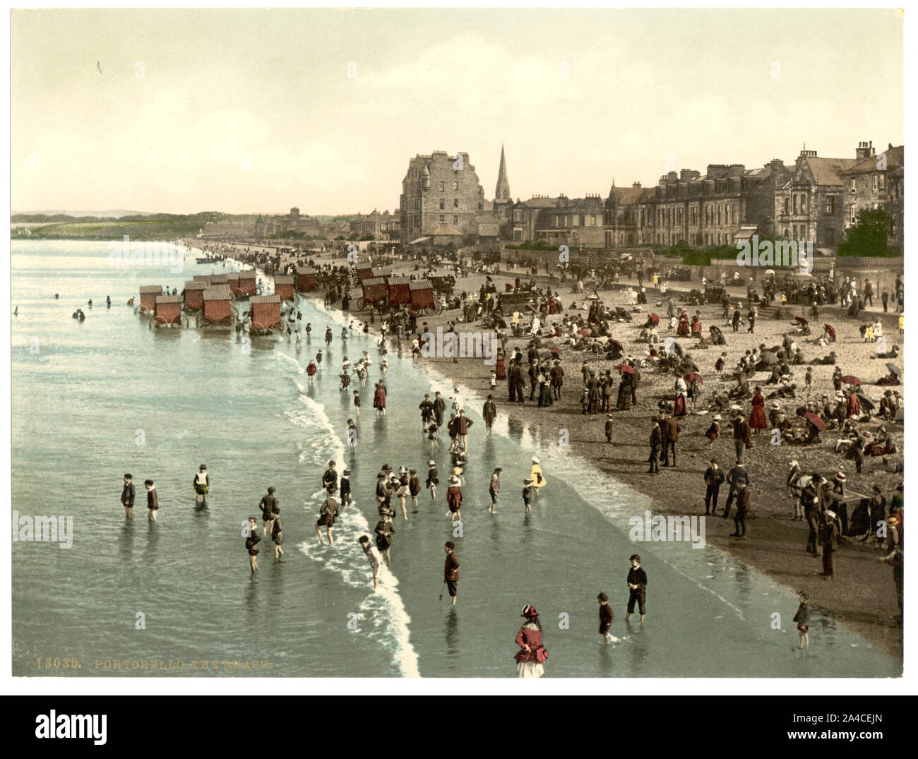 La plage, Portobello, Ecosse Banque D'Images