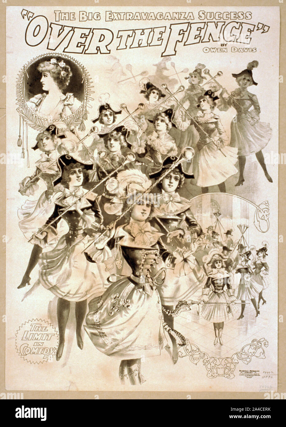 Le grand succès extravaganza, par dessus la clôture par Owen Davis. Banque D'Images