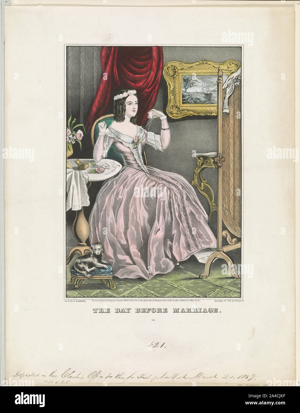 Le jour avant le mariage Banque D'Images