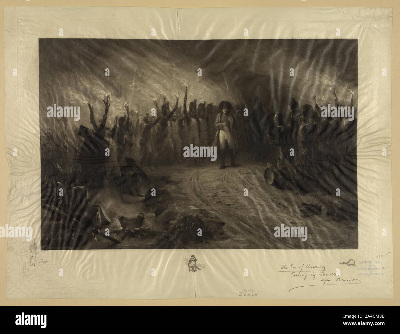 La veille d'Austerlitz Banque D'Images