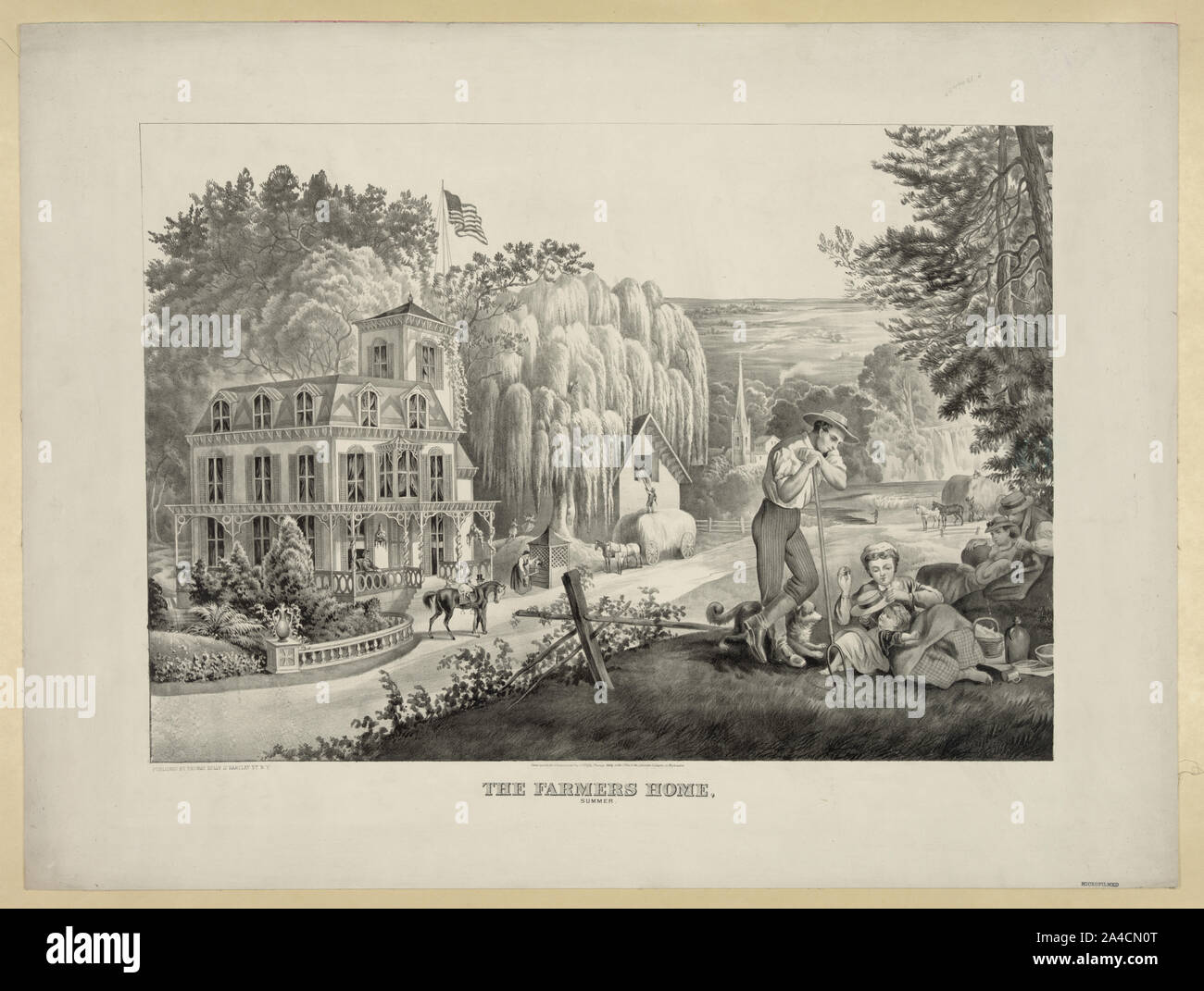 La Farmers Home, l'été Banque D'Images