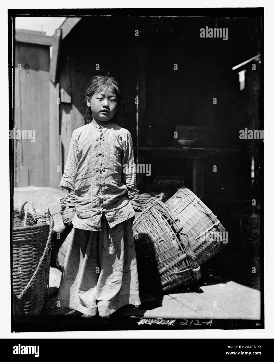 La fille du marchand de poisson, Chinatown, San Francisco Banque D'Images