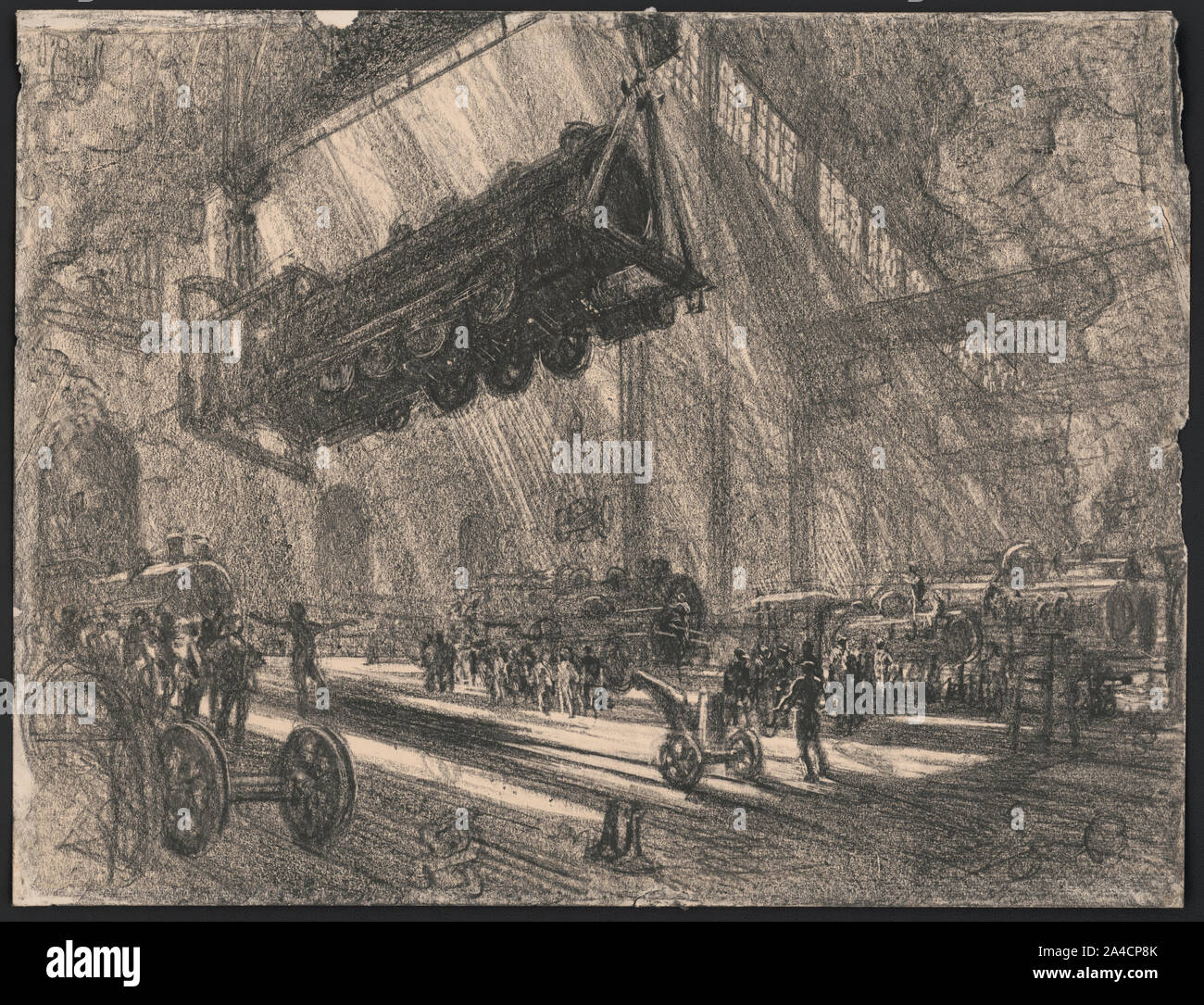 La locomotive volante / J. Pennell. Banque D'Images