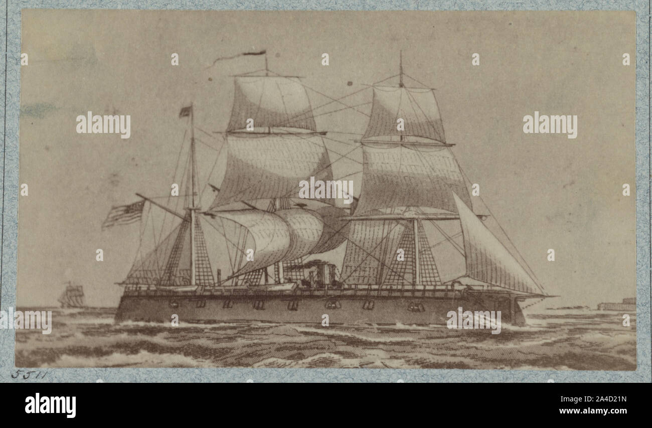 La nouvelle voile Ironsides Banque D'Images