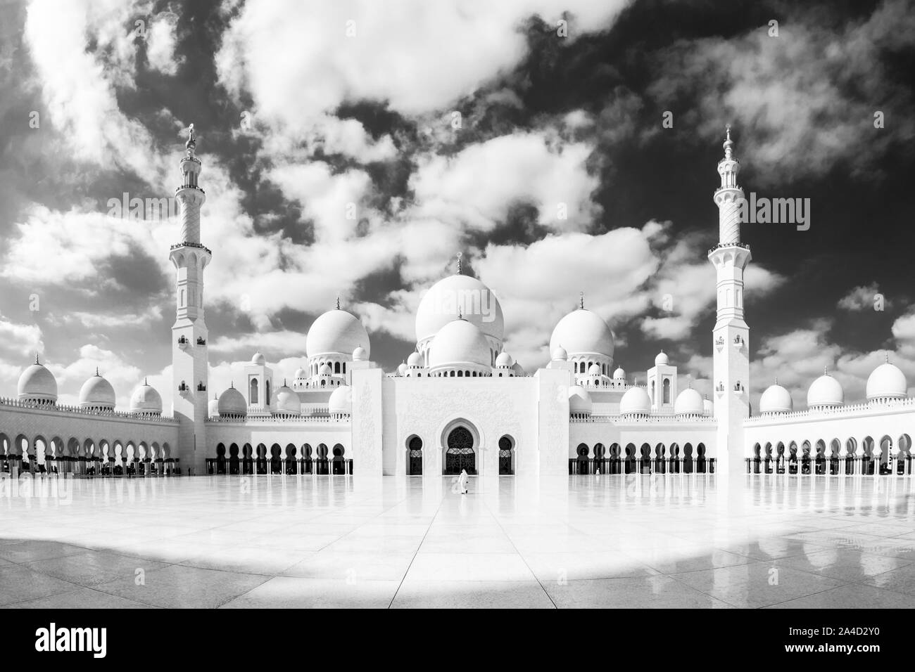 Grande Mosquée de Sheikh Zayed à Abu Dhabi, la capitale des Emirats Arabes Unis Banque D'Images