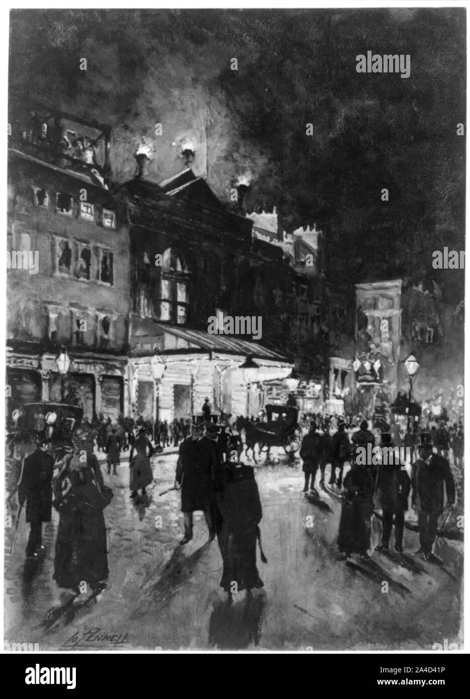 Les lumières de l'Empire Banque D'Images