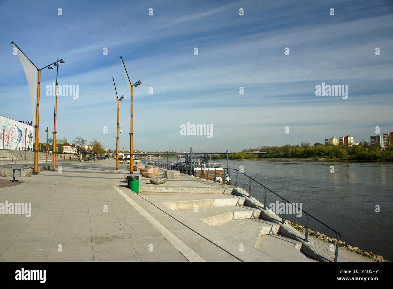 20 avril 2019. Varsovie, Pologne. Boulevard de la Vistule à Varsovie, Pologne. Banque D'Images