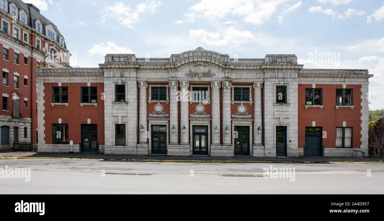 Le vieux Baltimore & Ohio Railroad Station à Grafton, en Virginie de l'Ouest, construit en 1911, un an avant que 30 trains de voyageurs par jour passé dans cette ville de jonction B&O Banque D'Images