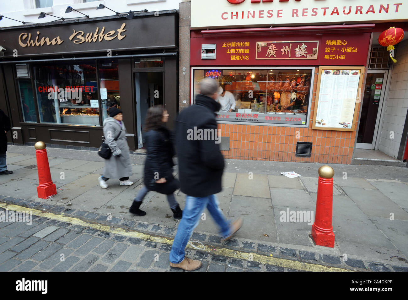 La photo doit être crédité ©Kate Green/Alpha Press 076006 07/02/2013 Chinatown à Soho, West End de Londres quelques jours avant de commencer les célébrations pour le Nouvel An chinois, l'année du serpent. Banque D'Images