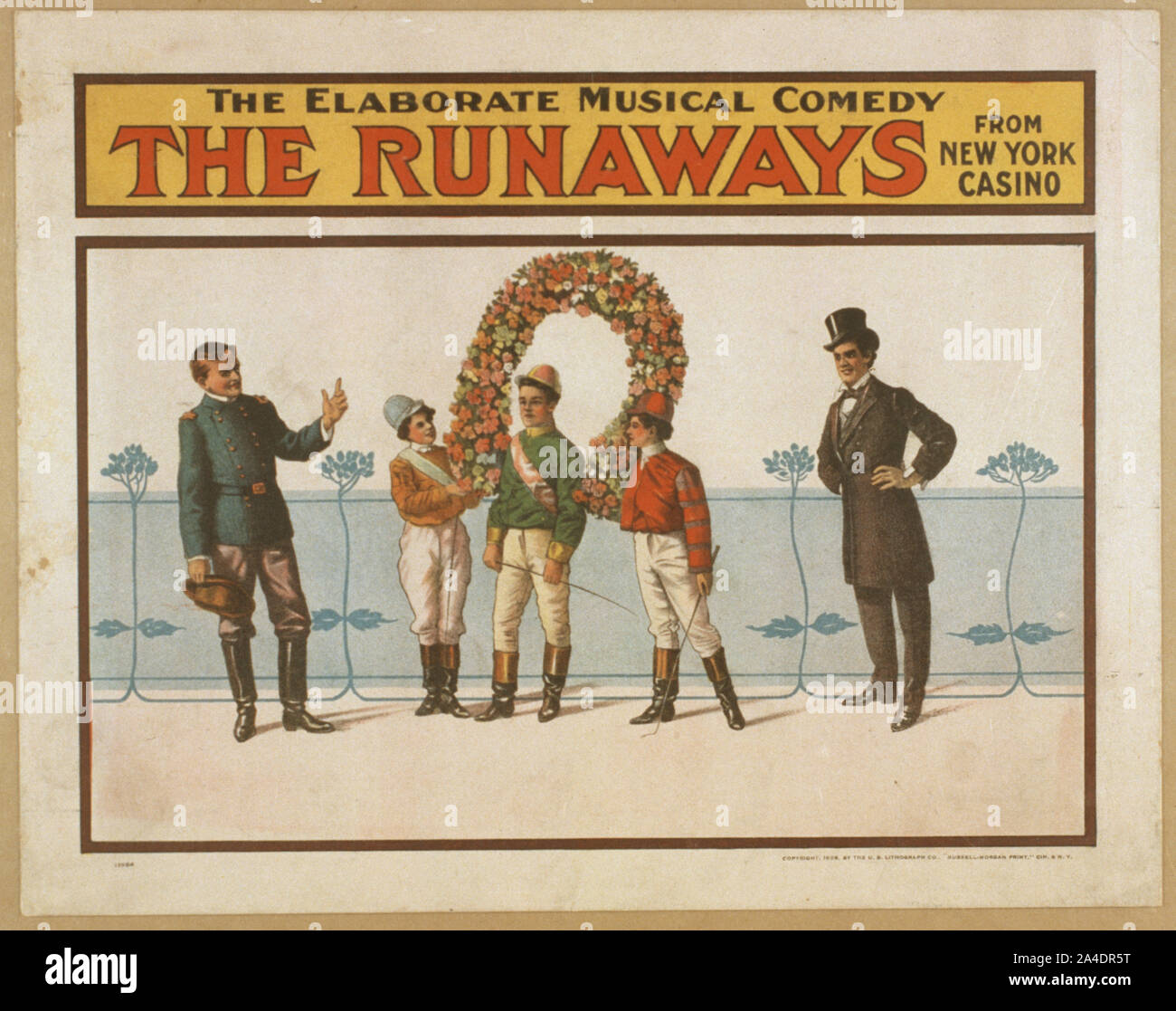 Les fugueurs l'élaboration de la comédie musicale de New York Casino. Banque D'Images