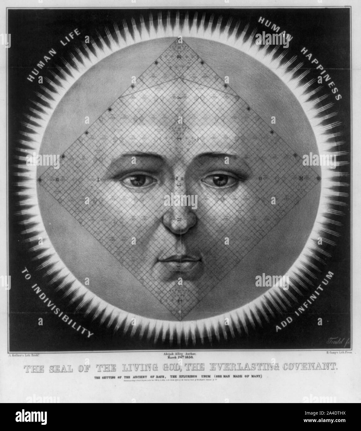 Le sceau du Dieu vivant, l'alliance éternelle Banque D'Images