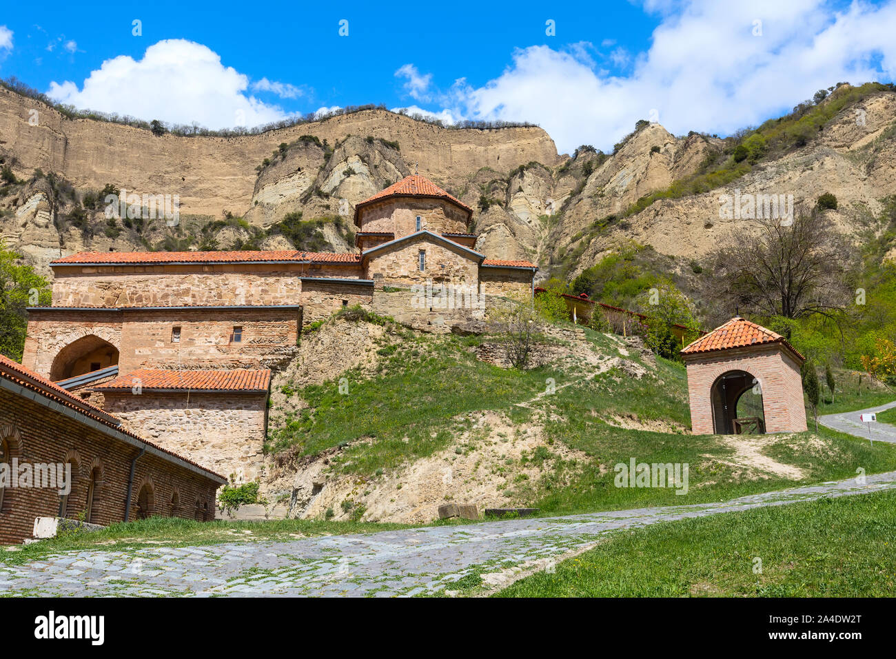 Vue panoramique de l'ancien monastère de Chio-mgvime, près de Mtskheta (Géorgie) Banque D'Images