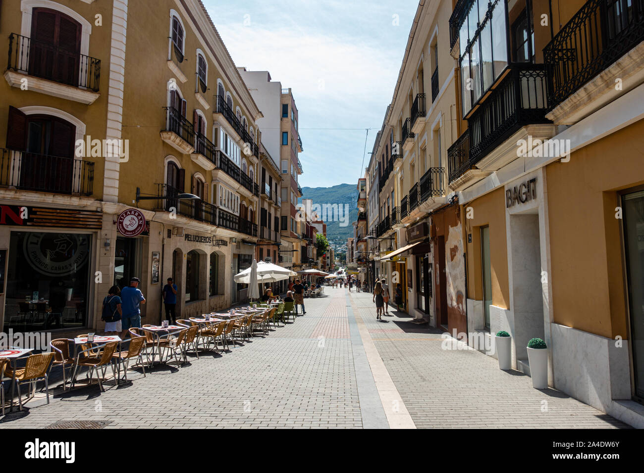 Rues de Denia Banque D'Images