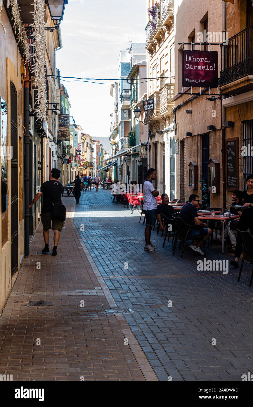 Rues de Denia Banque D'Images
