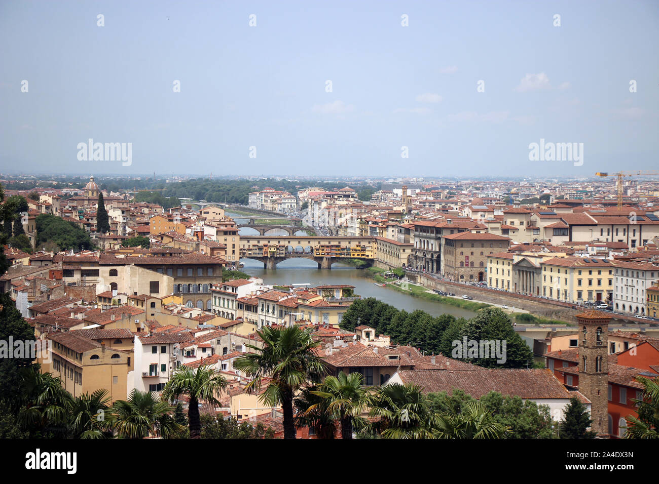 Magnifique vue de la ville de Florence, la capitale de la Toscane Banque D'Images