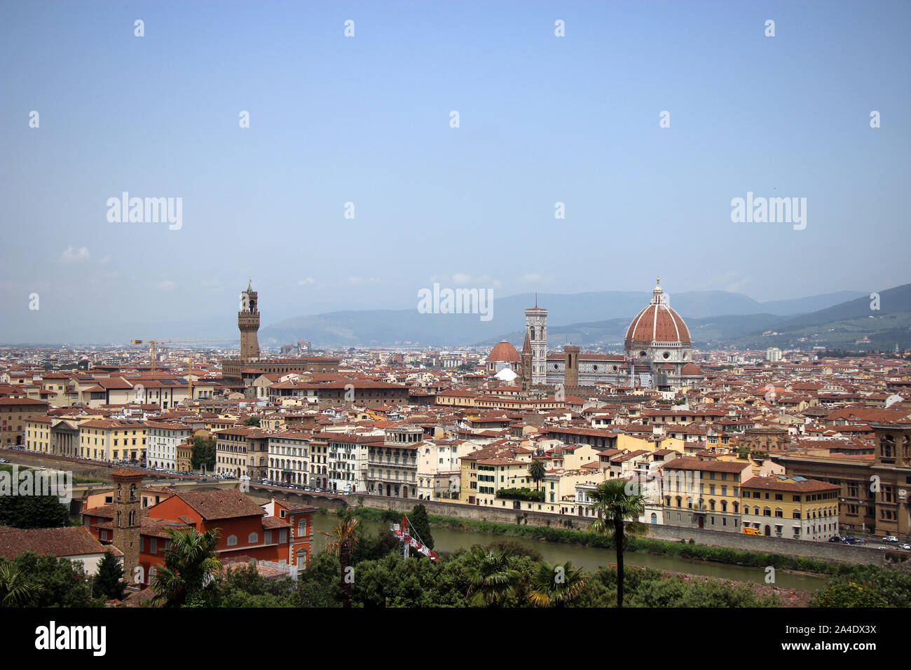 Magnifique vue de la ville de Florence, la capitale de la Toscane Banque D'Images