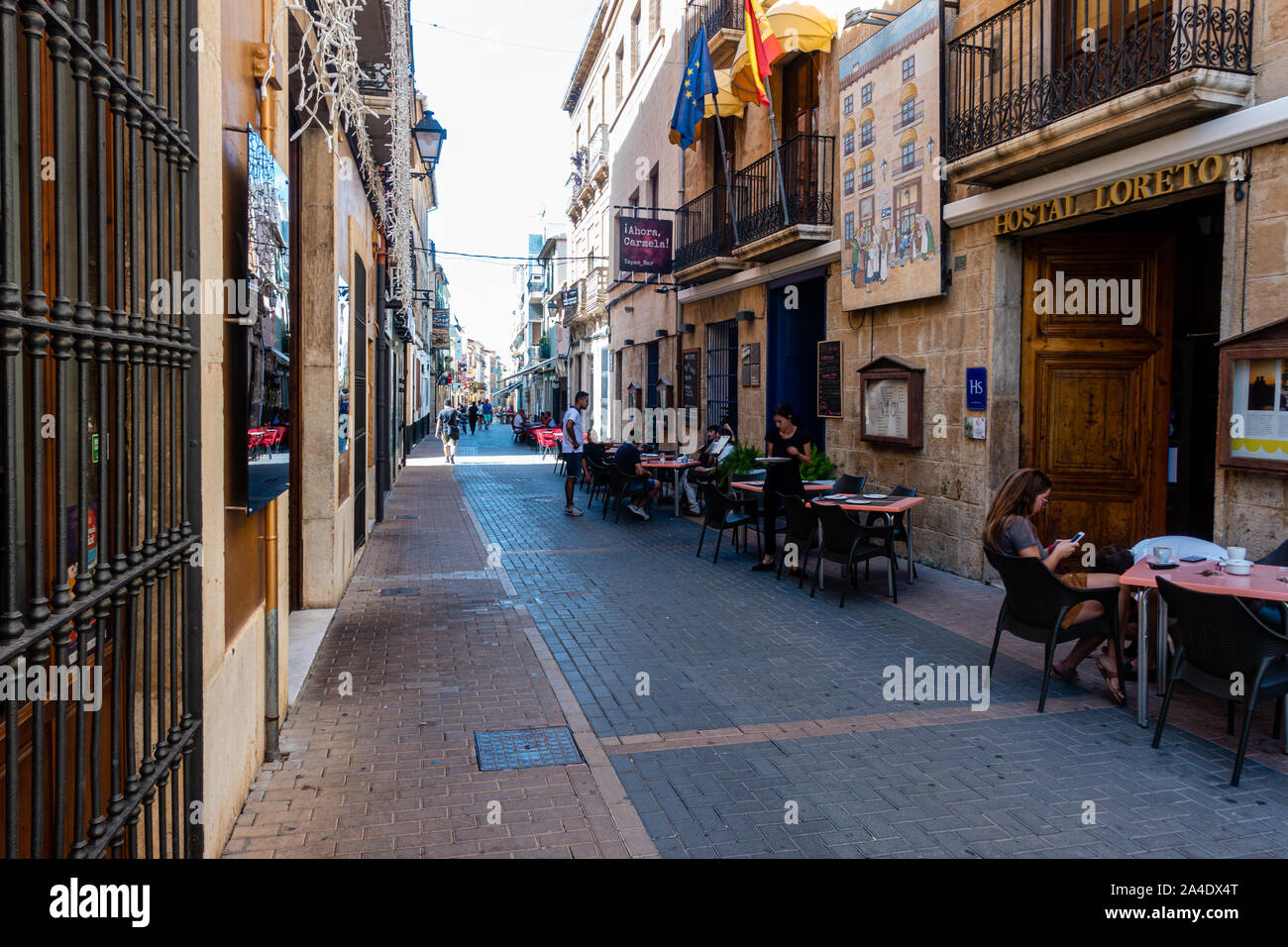 Rues de Denia Banque D'Images