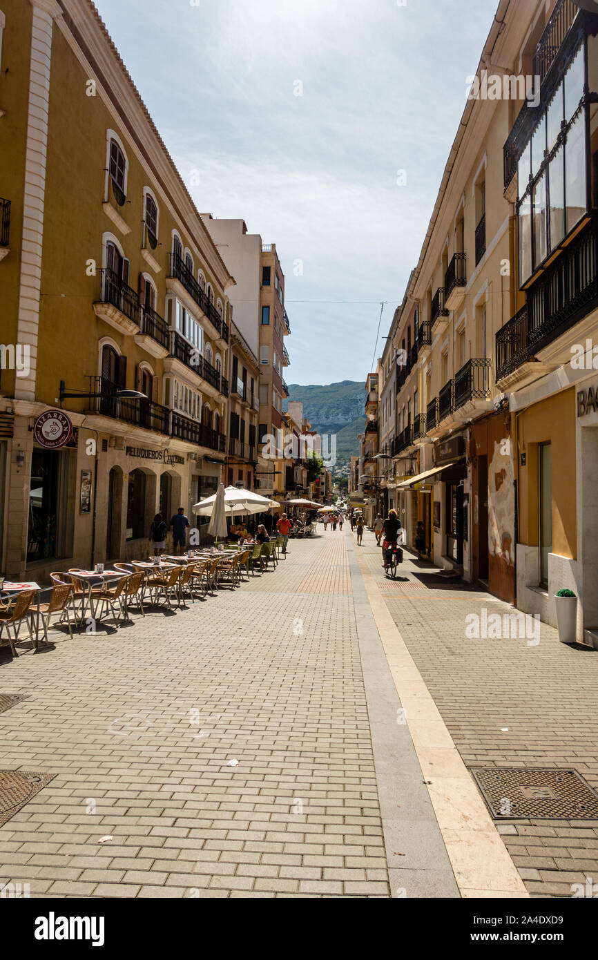 Rues de Denia Banque D'Images