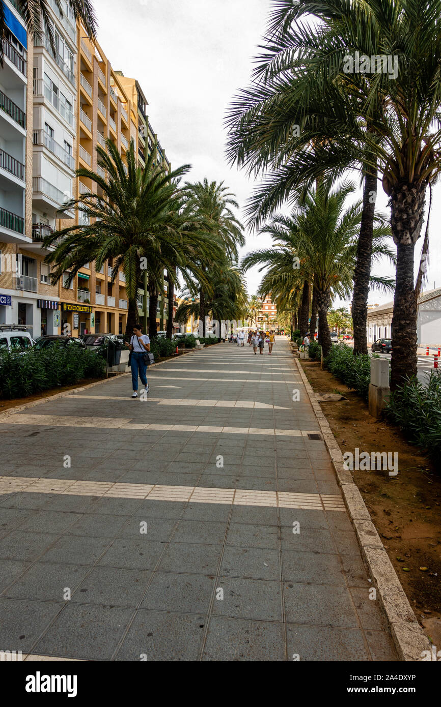 Rues de Denia Banque D'Images