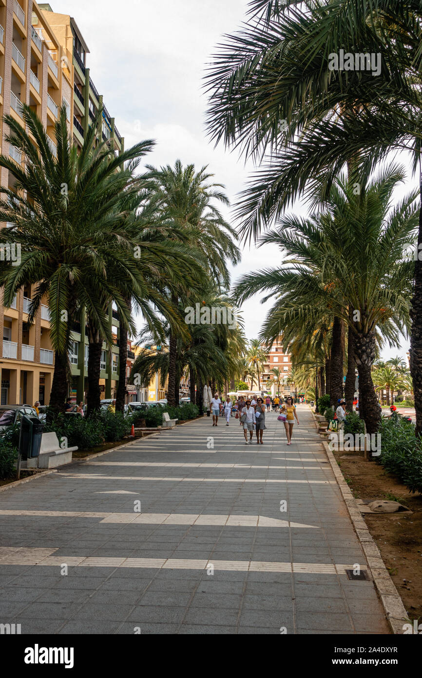 Rues de Denia Banque D'Images