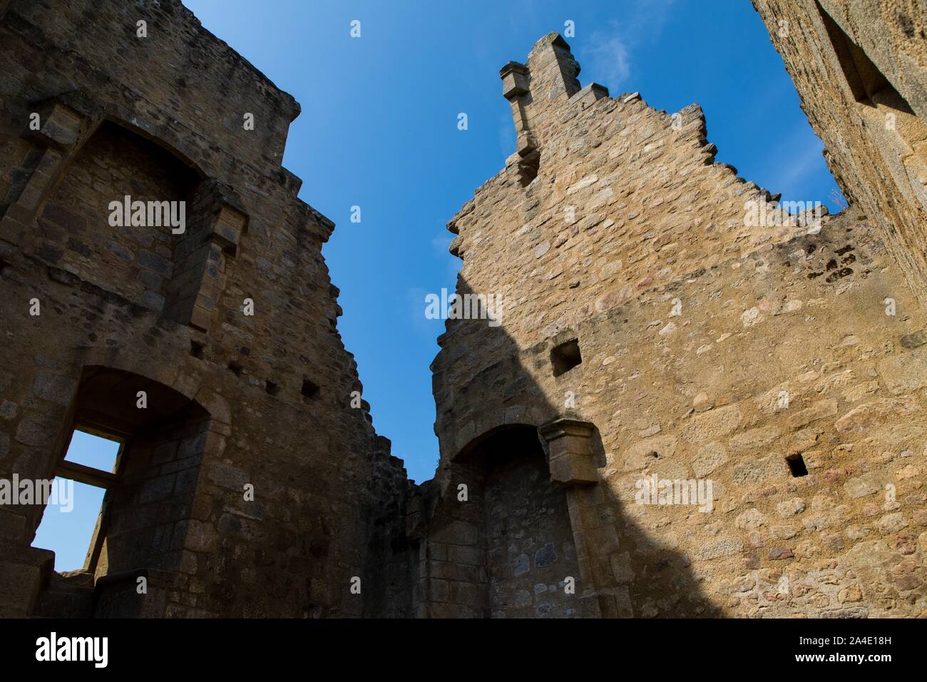 Château fort médiéval de CROZANT, (23) CREUSE, Limousin, Aquitaine, France Banque D'Images