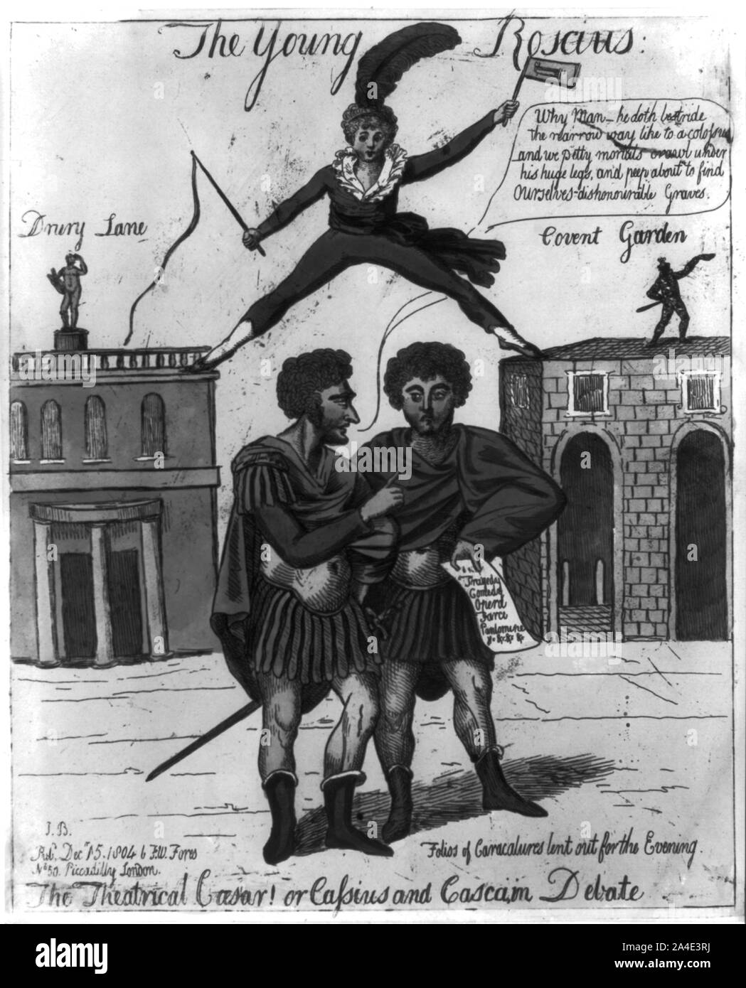 Le César théâtrale ! Ou Cassius et Casca, en débat Banque D'Images