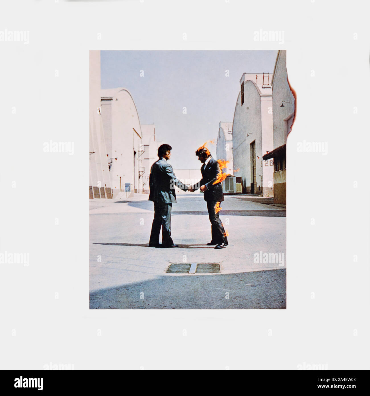 Pink Floyd - couverture originale de l'album en vinyle - Wish you here - 1975 Banque D'Images