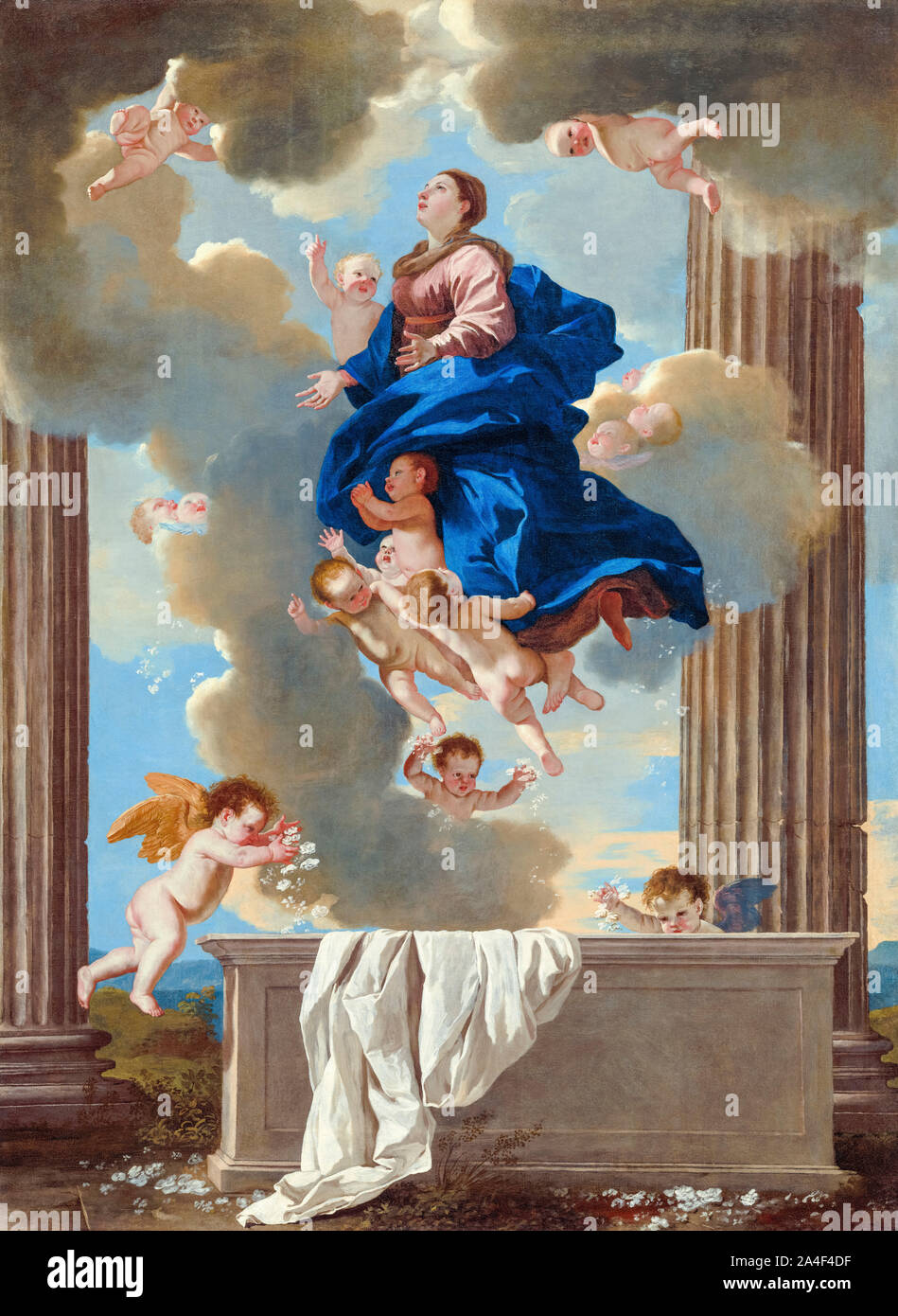 Nicolas Poussin, l'Assomption de la Vierge, peinture, 1630-1632 Banque D'Images